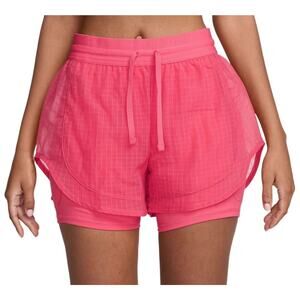 Nike Running Division Womens Large 3" Pink 2-in-1 Running Shorts FV6361-629 NWT